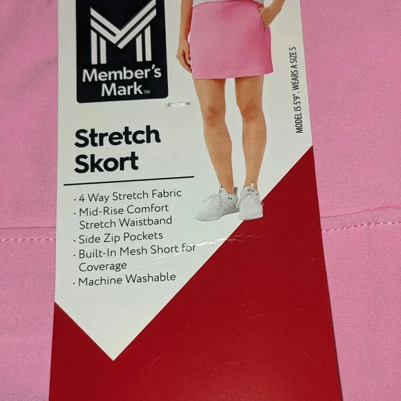 Member’s Mark Ladies Stretch Active Skort Powder Pink L/XL NWT - Picture 6 of 11